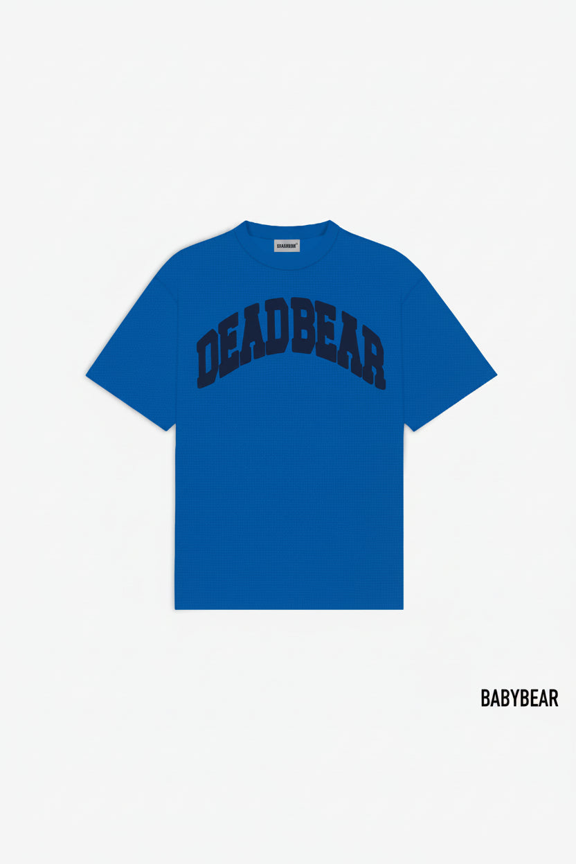 Babybear Waffle Tee Royal Blue - for kids by DEADBEAR