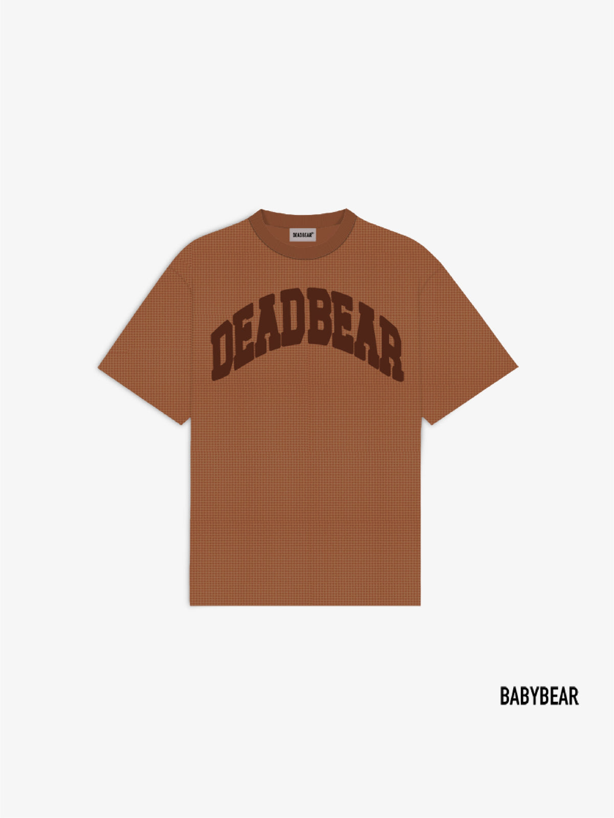 Babybear Waffle Tee Brown - for kids by DEADBEAR