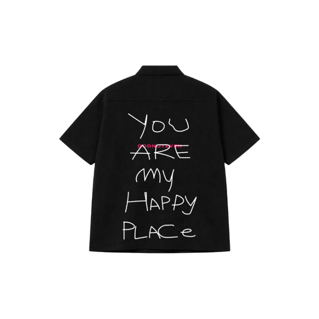 You're My Happy Place Black Shirt by oddnoteven