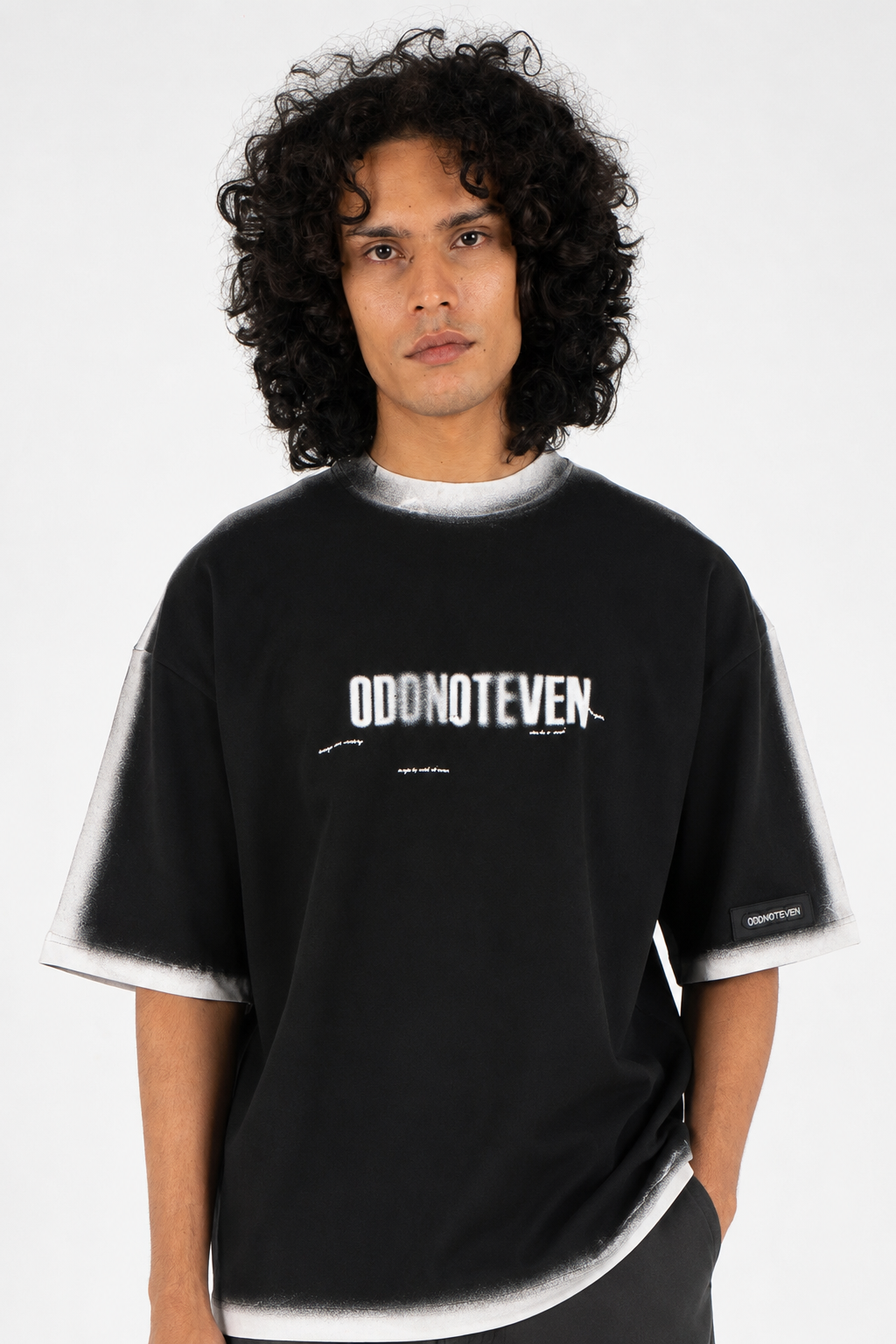 Falling Angel Oversized Tshirt Black by oddnoteven