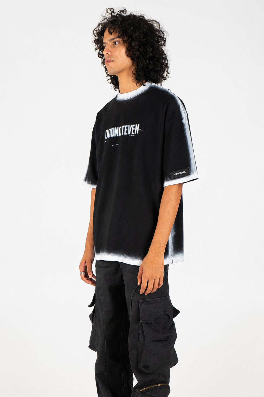 Falling Angel Oversized Tshirt Black by oddnoteven