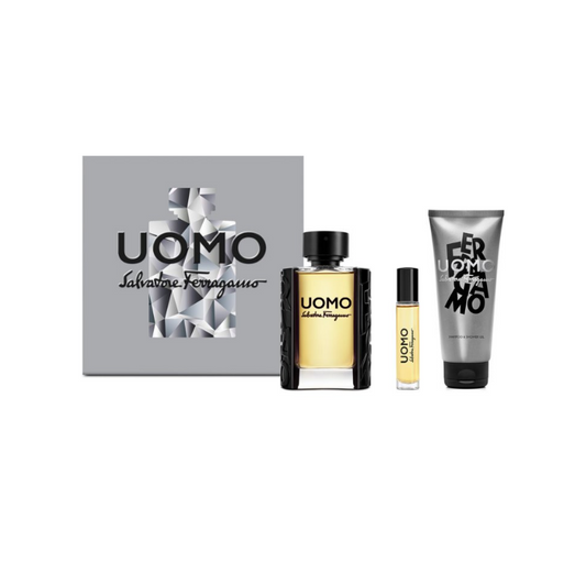 Ferragamo Uomo SF Set (EDT100ml+SSG100ml+PS10ml) for Men — image 1