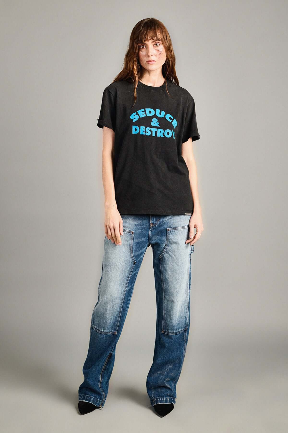 🖤 Track 01: Seduce & Destroy Vintage Tee: Unisex by Temporary Clo
