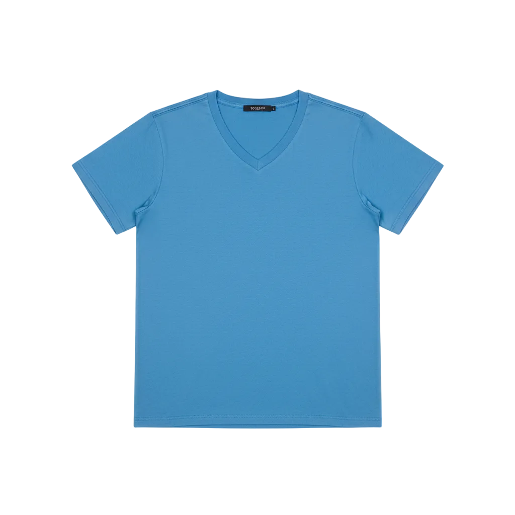FADED BLUE V-NECK TEE- Unisex by Temporary Clo