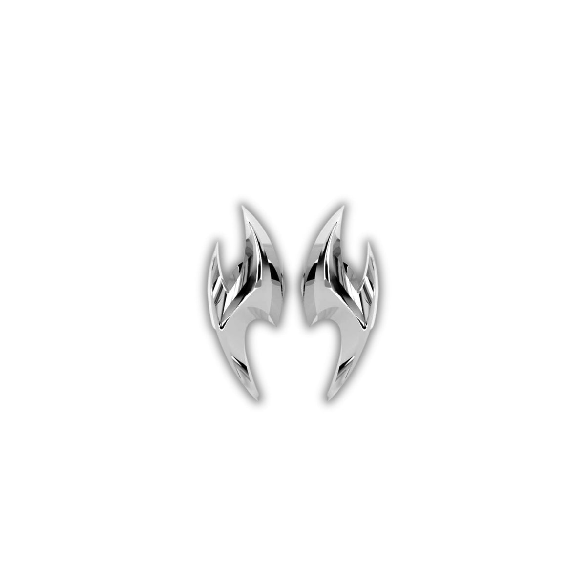 CHROME FLAME STUDS by The Noble Sculptor
