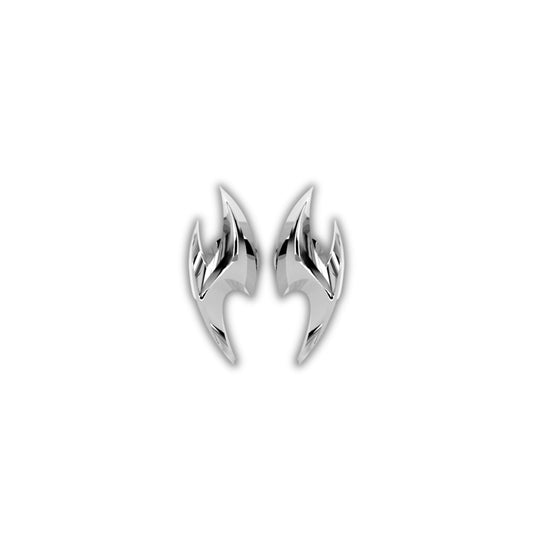 CHROME FLAME STUDS by The Noble Sculptor