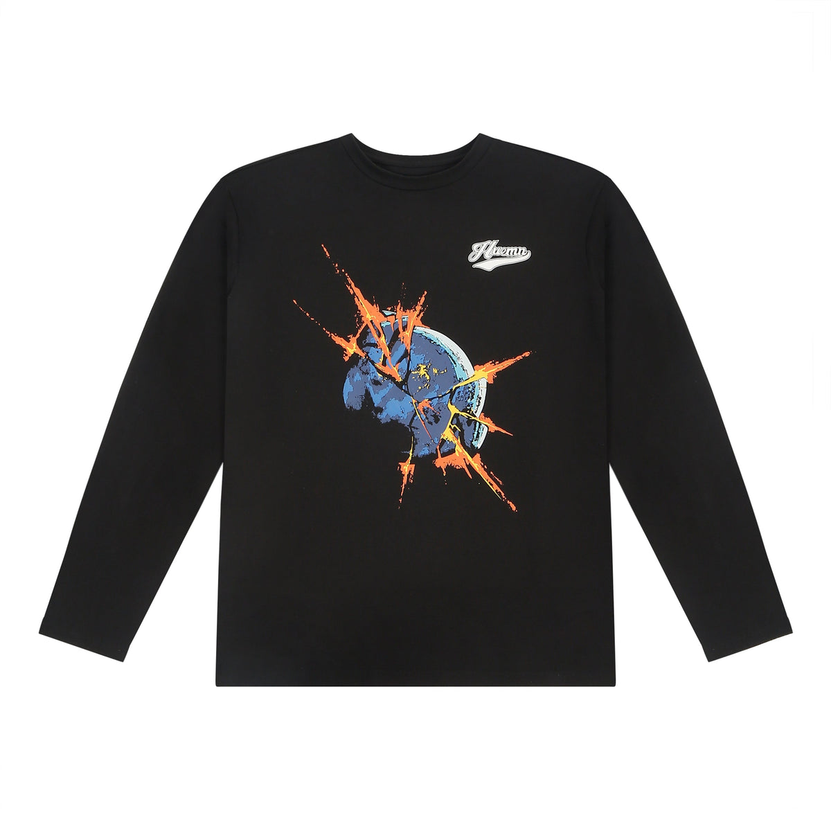 Blue marble bomb t-shirt by HUEMN