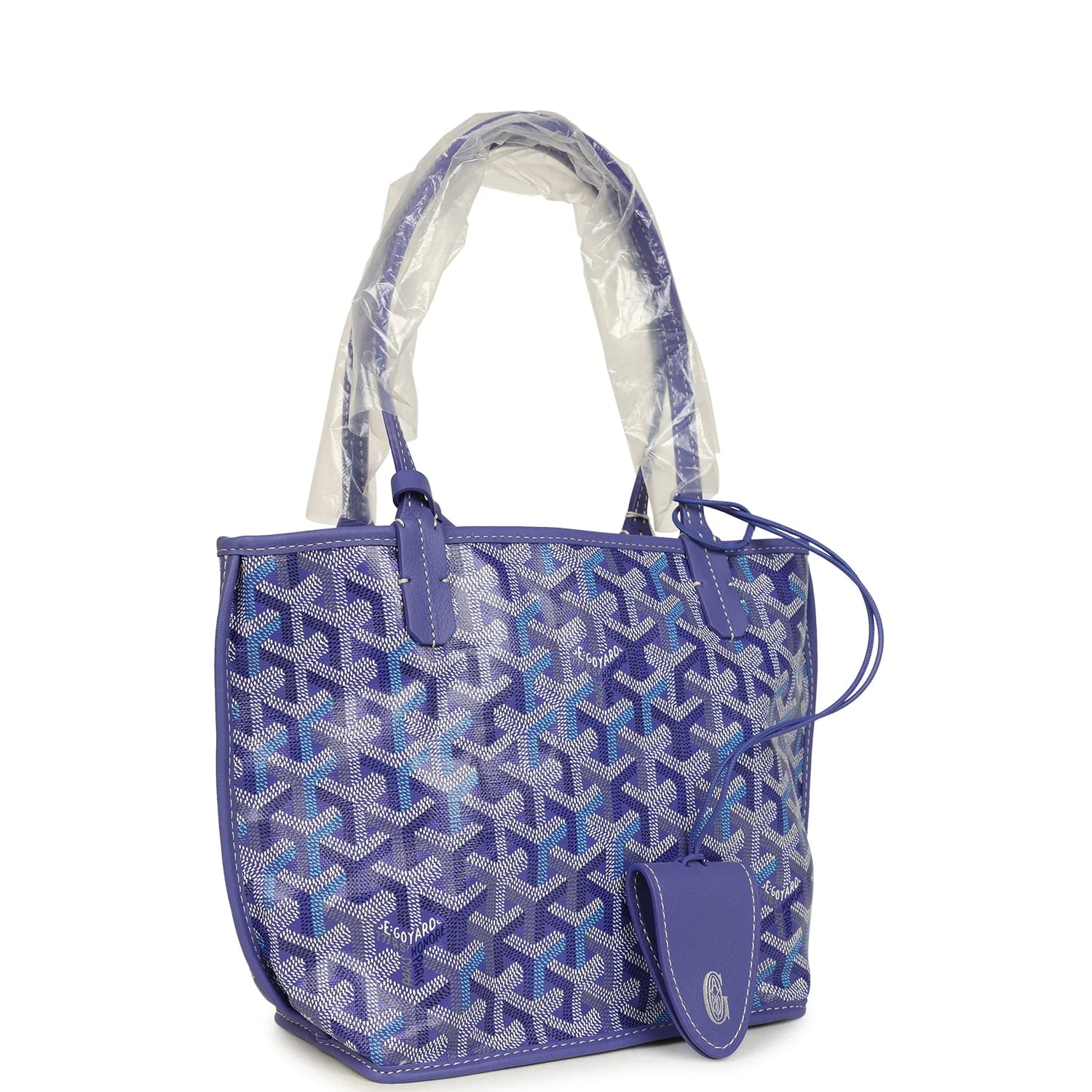 Goyard Anjou Mini – Blueberry Purple Goyardine Canvas with Palladium Hardware - Zeuskicks