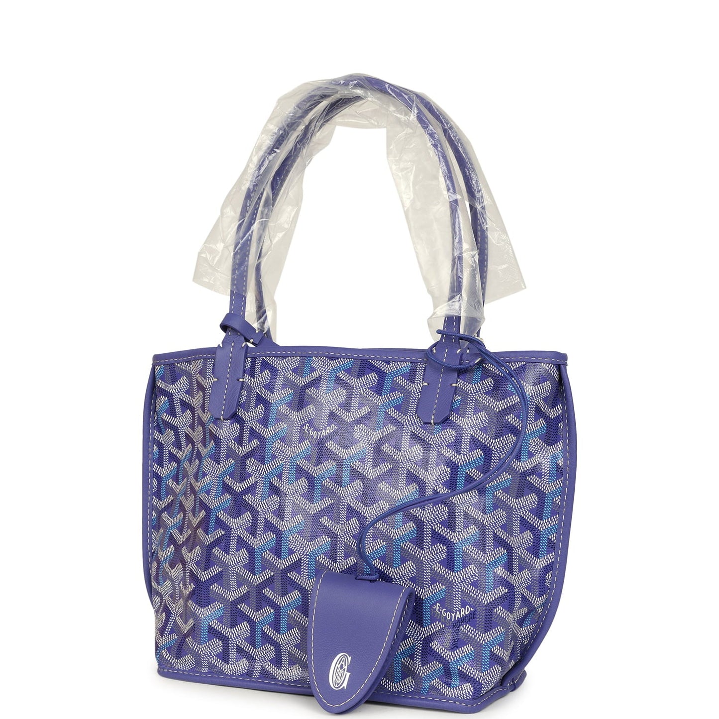 Goyard Anjou Mini – Blueberry Purple Goyardine Canvas with Palladium Hardware - Zeuskicks