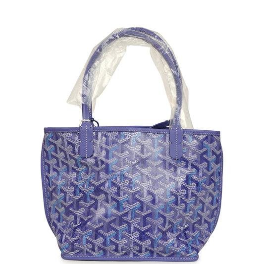 Goyard Anjou Mini – Blueberry Purple Goyardine Canvas with Palladium Hardware - Zeuskicks