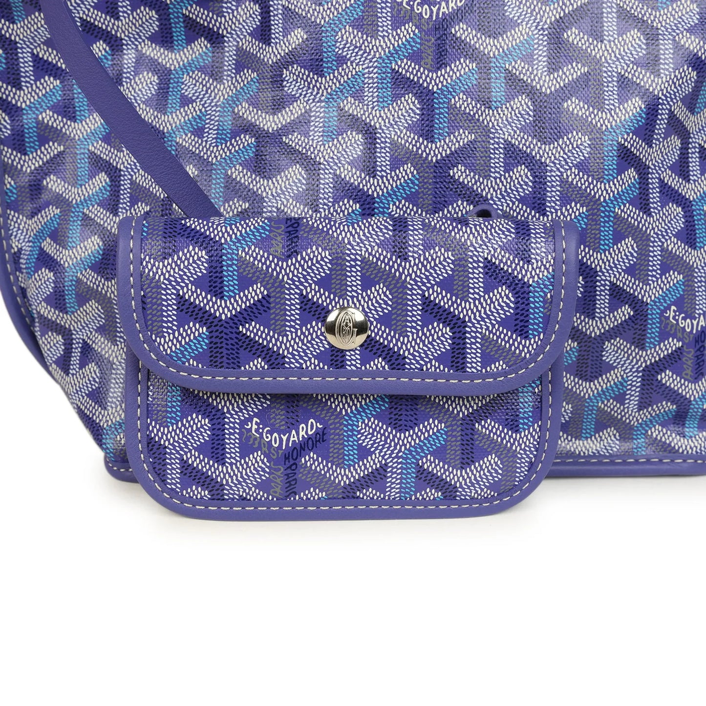Goyard Anjou Mini – Blueberry Purple Goyardine Canvas with Palladium Hardware - Zeuskicks