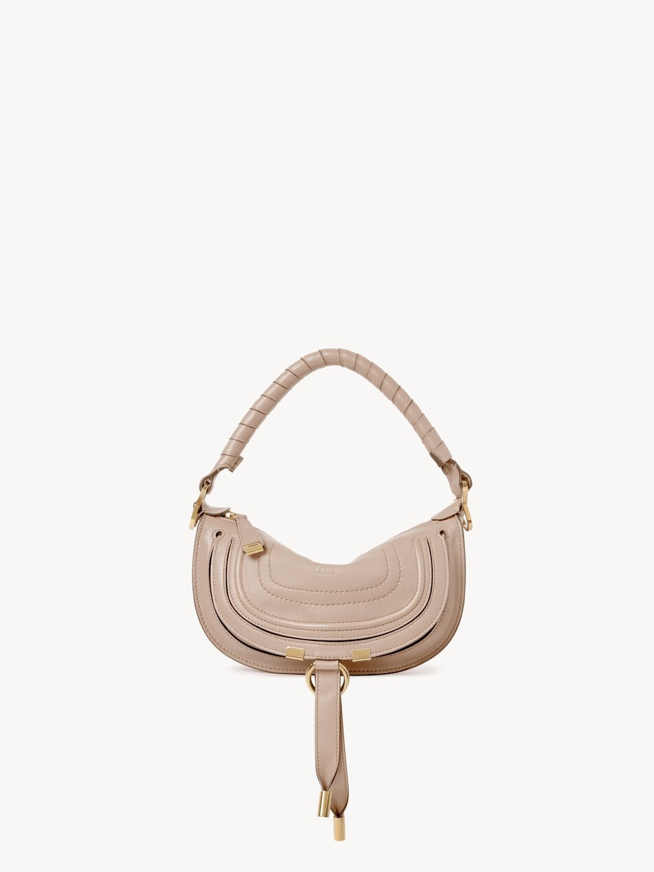 CHLOE Mini Marcie shoulder bag in soft leather Woodsmoke by CHLOE