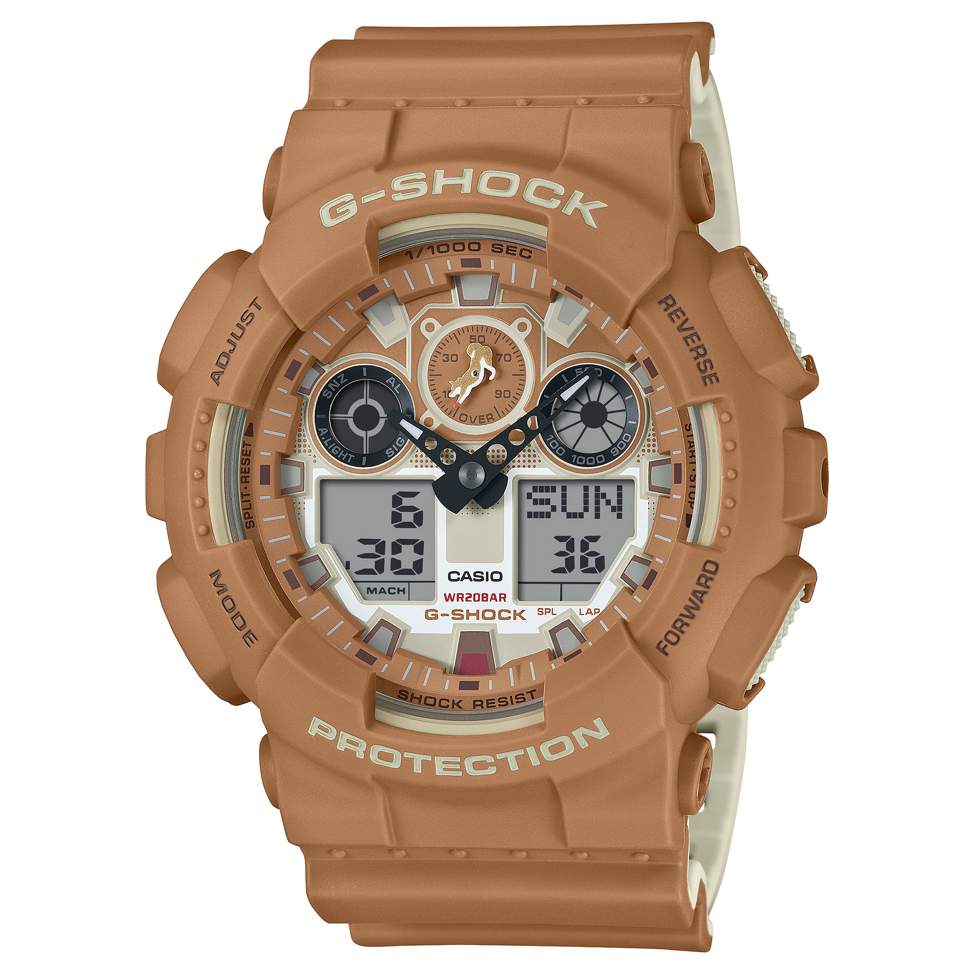 G-Shock Analog-Digital GA-100 Series (GA-100SHB-5A)