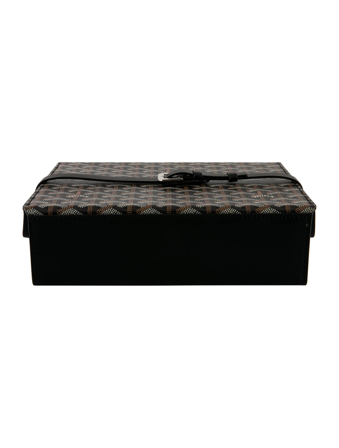 Goyard Coffret Montres 8-Piece Watch Box – Black Leather & Multicolor Goyardine Canvas