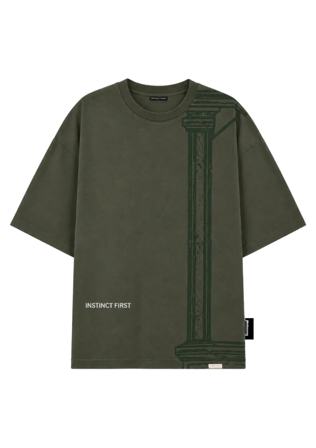 Inner Gateway - Oversized T-Shirt (Olive) by Instinct First