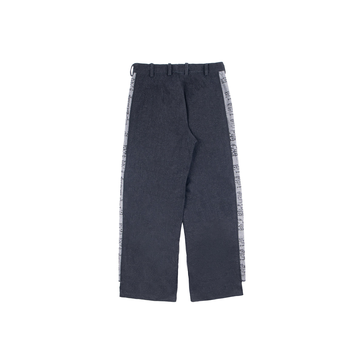 SCRIBBLED PANEL PANTS by oddnoteven