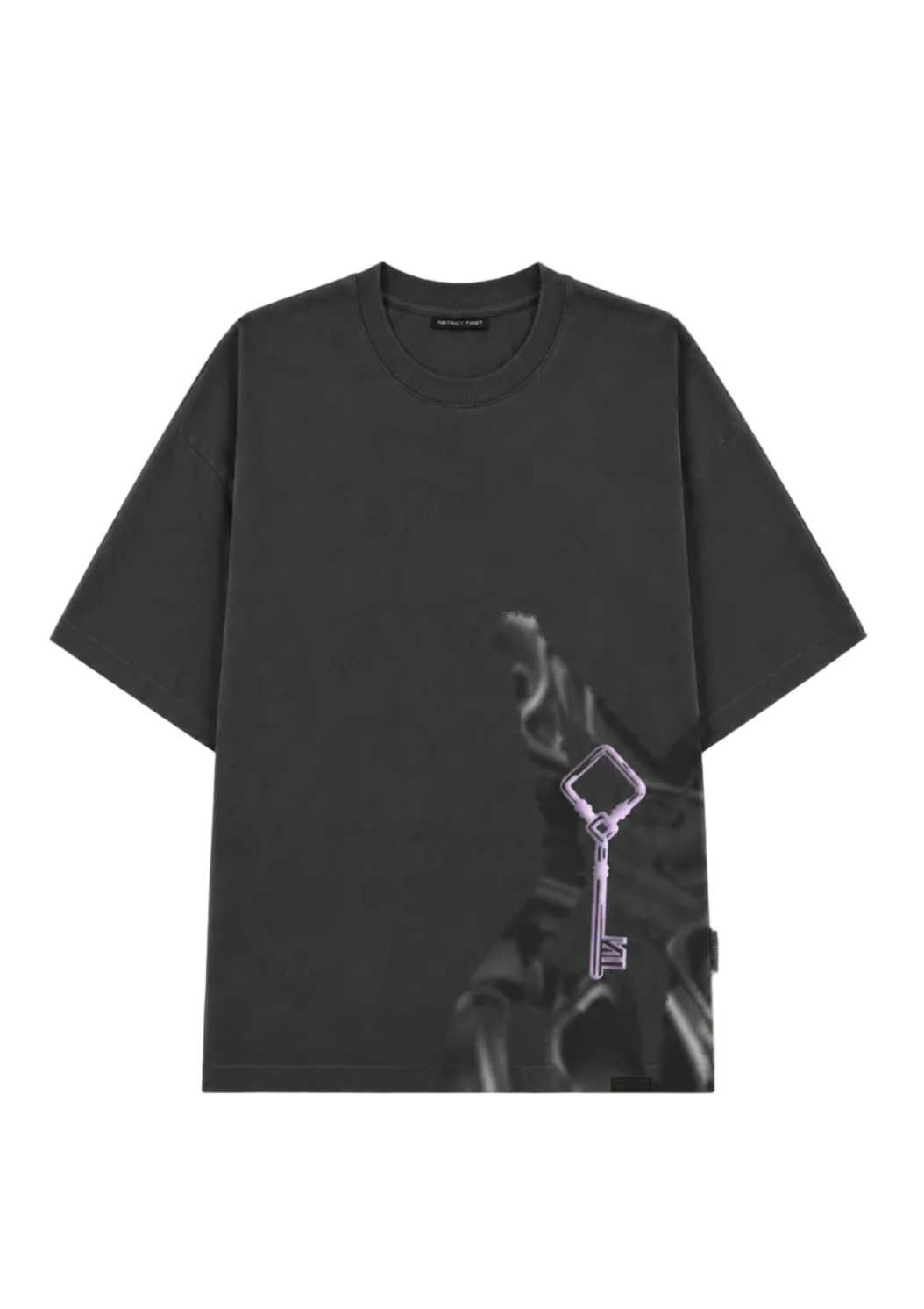 ACE OF KEYS - OVERSIZED T-SHIRT (Grey) by Instinct First