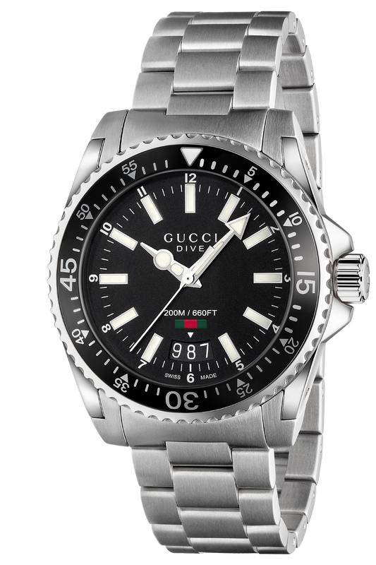 Gucci YA136301 Men's Quartz Stainless Steel Black Dial Watch
