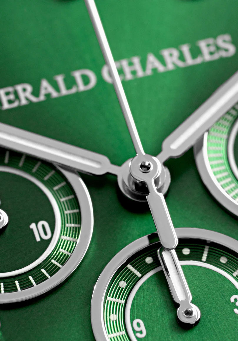 Men’s Gerald Charles Maestro 3.0 Chronograph Green Steel Watch
