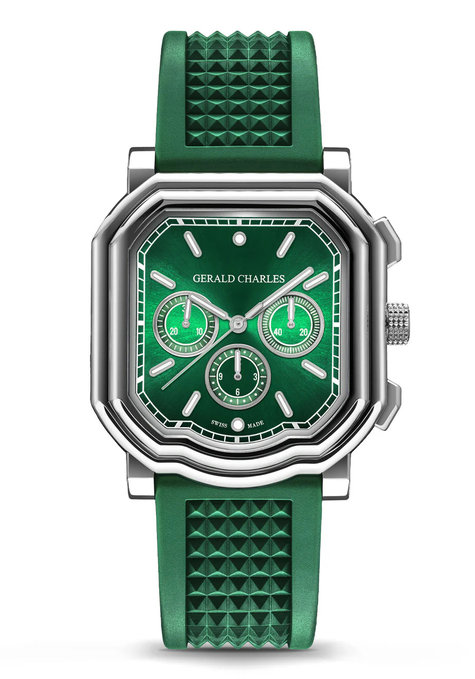 Men’s Gerald Charles Maestro 3.0 Chronograph Green Steel Watch