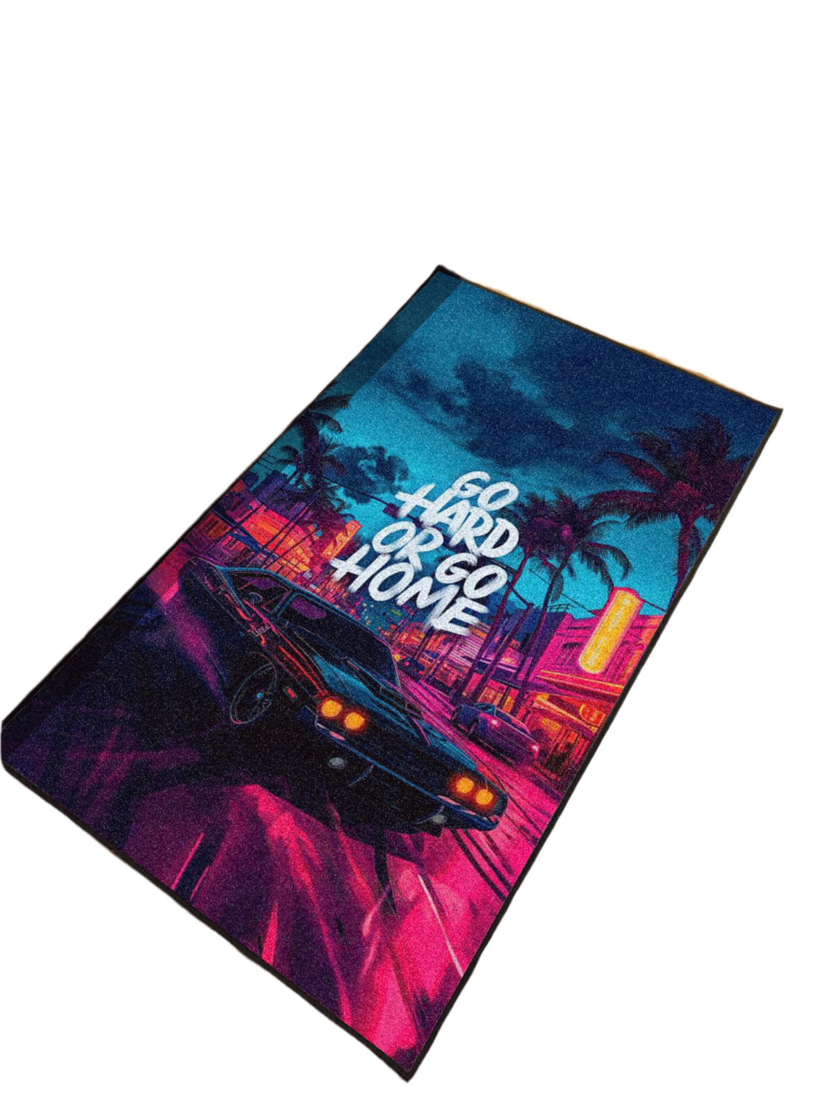 Go hard or Go Home Washable Custom Rug by THE DRIP CO. RUGS