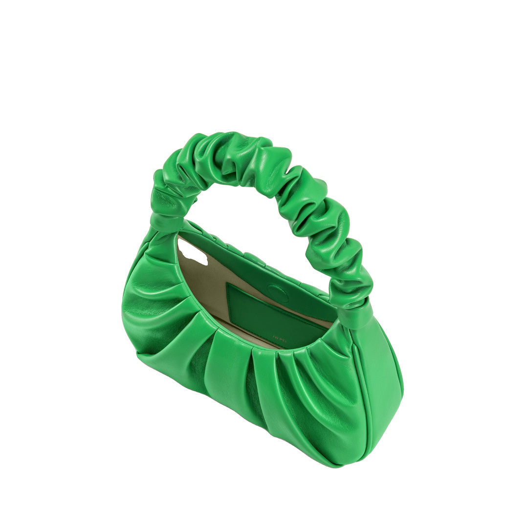 JW PEI Gabbi Ruched Hobo Handbag - Grass Green by JW PEI