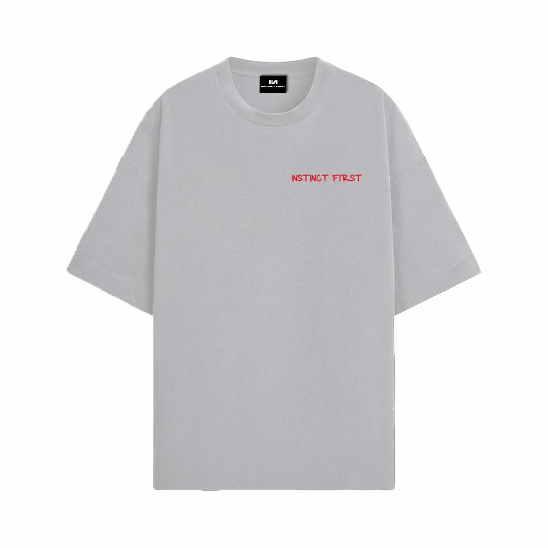 Grey IN Oversized Tshirt -(Grey) by Instinct First