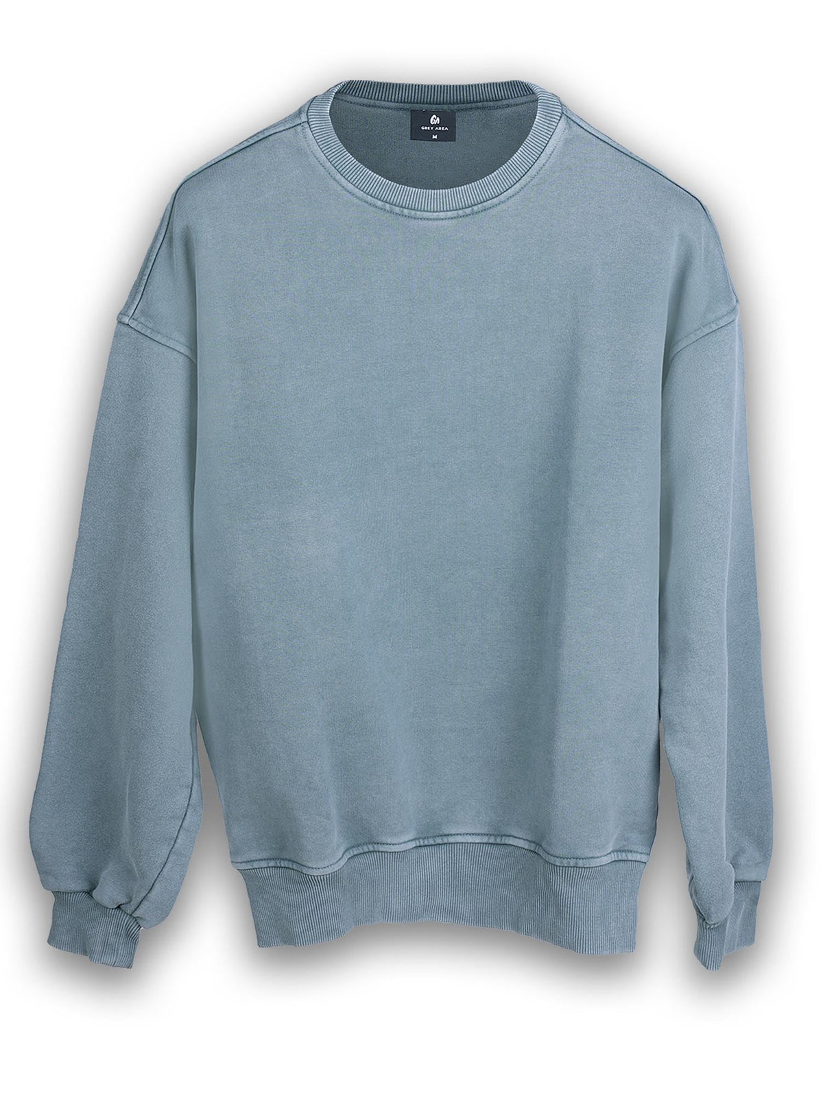 OVERDYED SWEATSHIRT (GREY TEAL) by GREY AREA