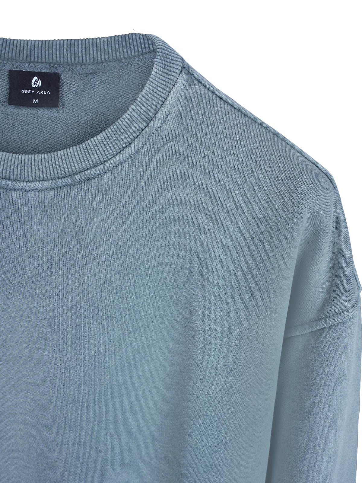 OVERDYED SWEATSHIRT (GREY TEAL) by GREY AREA