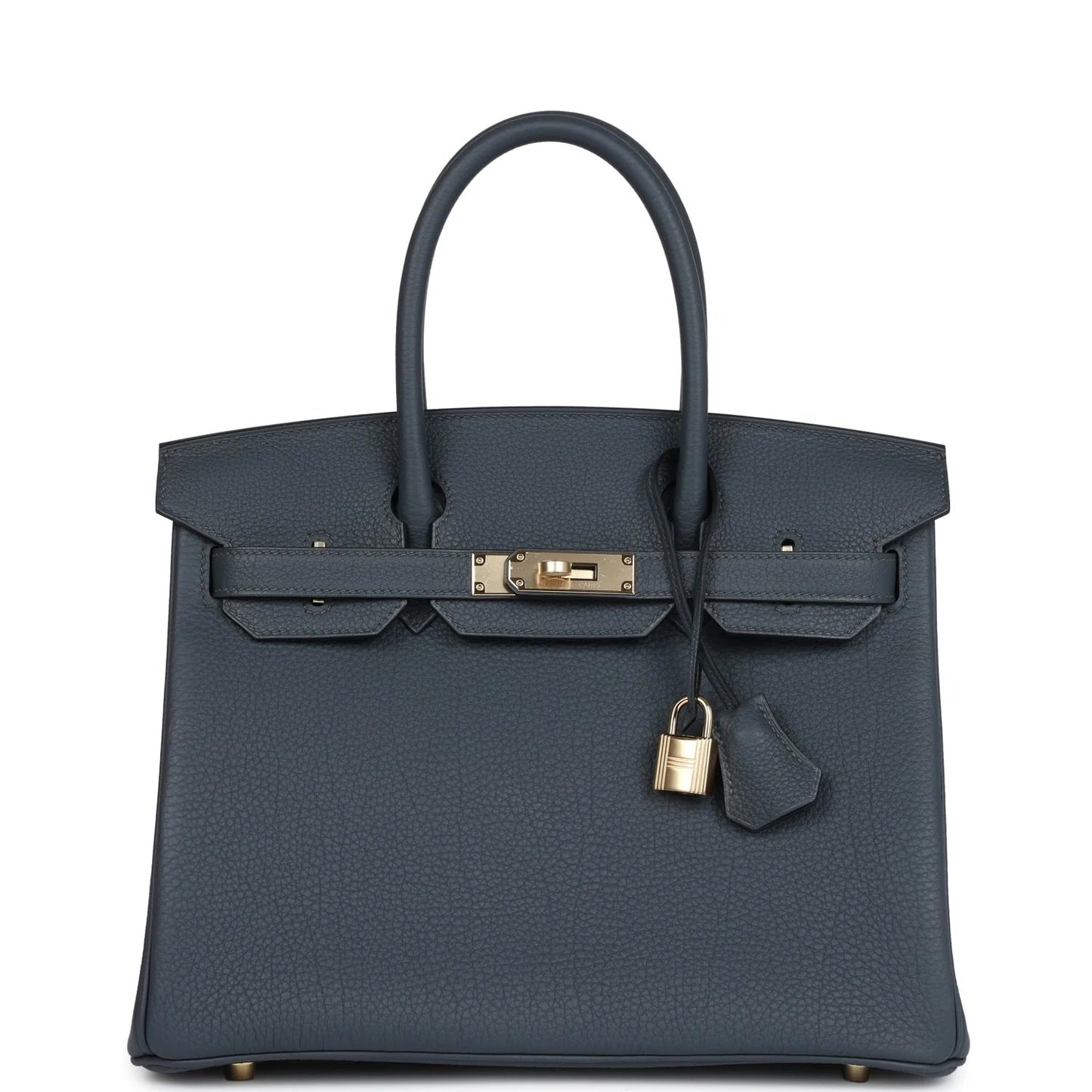 Hermès Birkin 30 — Gris Misty Togo Leather Permabrass Hardware