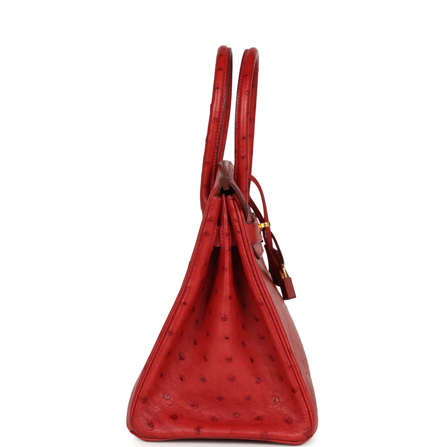 Hermès Birkin 30 Rouge Vif Ostrich Gold Hardware (2016)