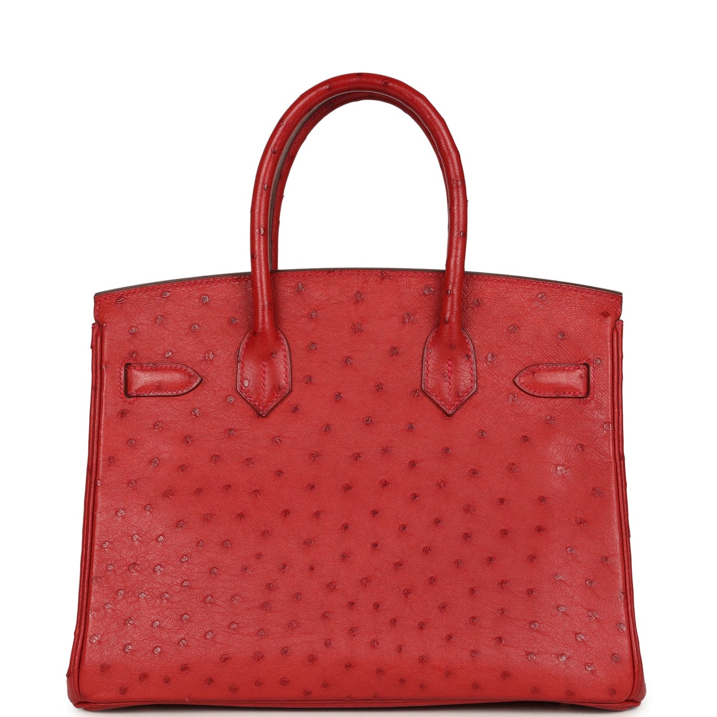 Hermès Birkin 30 Rouge Vif Ostrich Gold Hardware (2016)