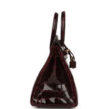 Hermès Birkin 25 – Bordeaux Shiny Niloticus Crocodile Gold Hardware