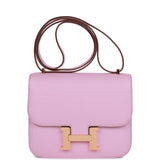 Hermès Constance 18 – Mauve Sylvestre Chèvre with Rose Gold Hardware