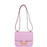 Hermès Constance 18 – Mauve Sylvestre Chèvre with Rose Gold Hardware
