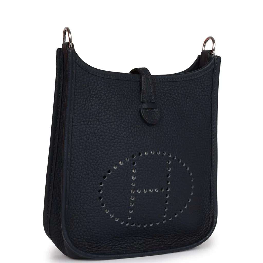 Hermès Evelyne TPM – Bleu Nuit Clemence Leather with Palladium Hardware