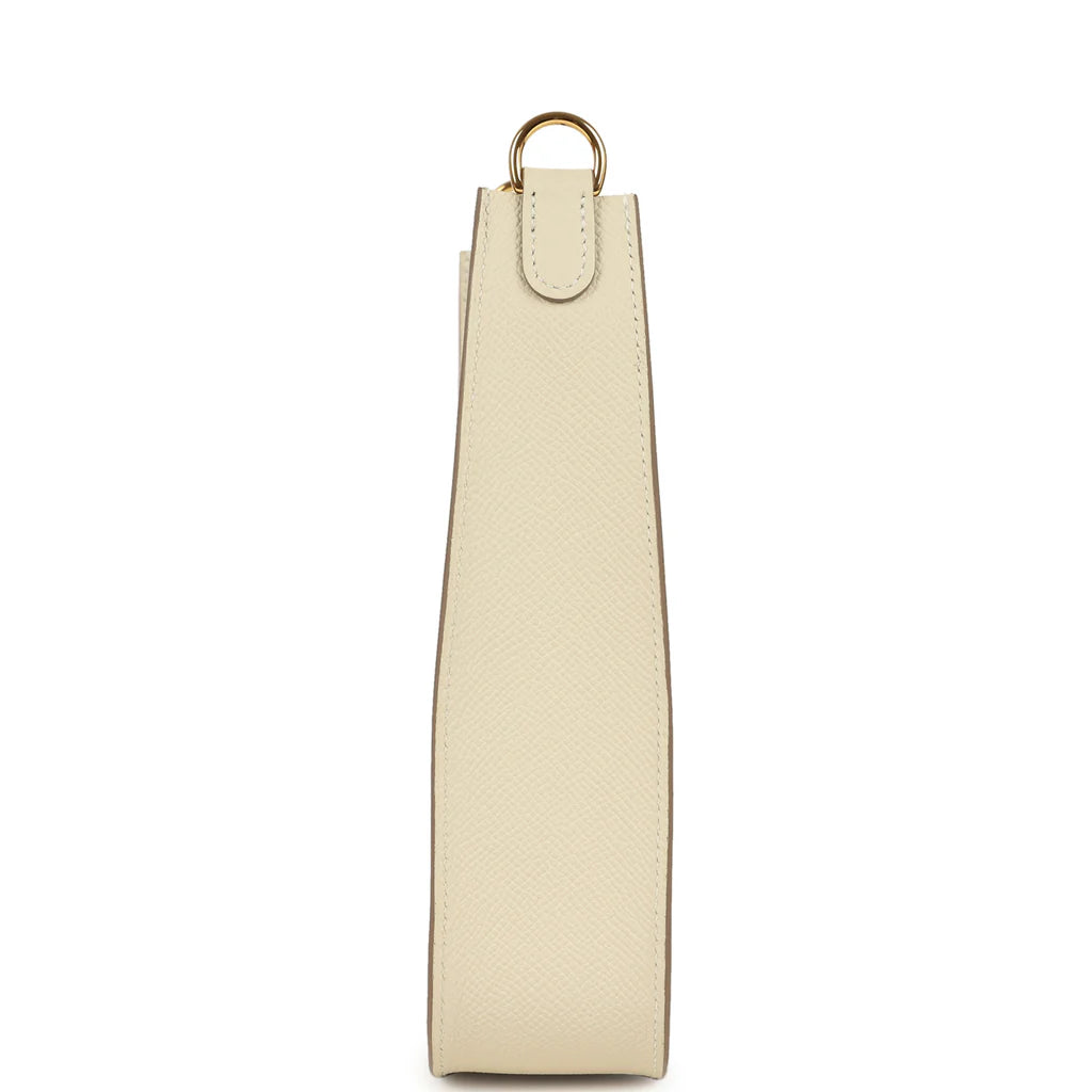 Hermès Evelyne Sellier TPM Craie Epsom Gold Hardware