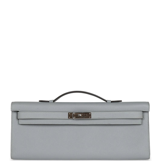Hermès Kelly Cut Bleu Glacier Epsom with Palladium Hardware