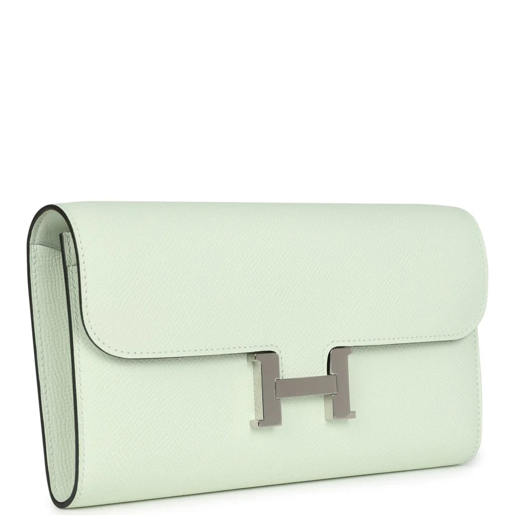 Hermès Constance Wallet To Go – Vert Fizz Epsom with Palladium Hardware