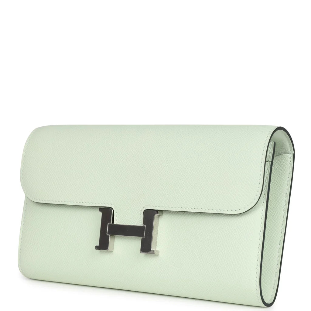 Hermès Constance Wallet To Go – Vert Fizz Epsom with Palladium Hardware