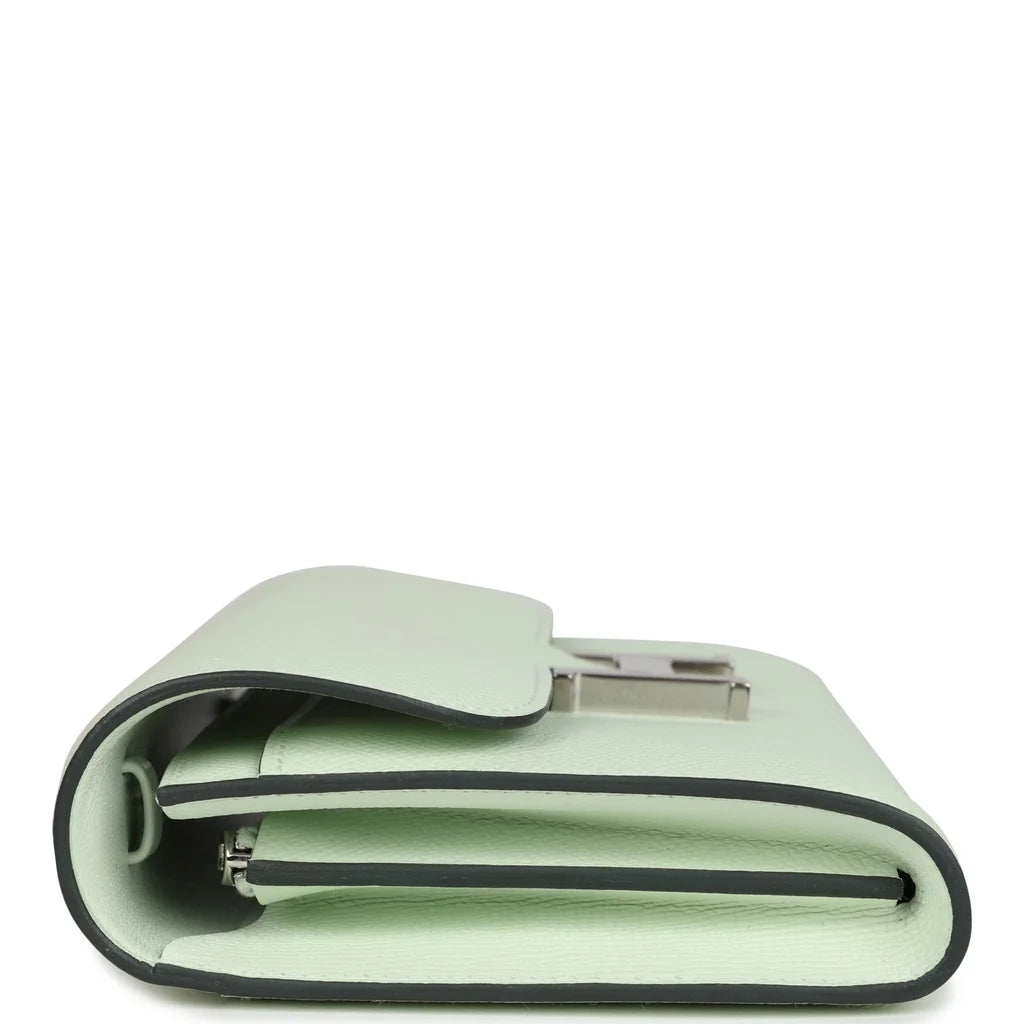Hermès Constance Wallet To Go – Vert Fizz Epsom with Palladium Hardware