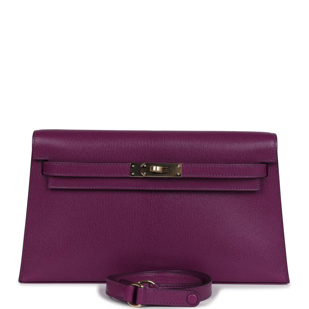Hermès Kelly Elan – Anemone Chevre Chamkila with Permabrass Hardware - Zeuskicks