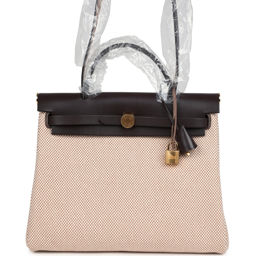 Hermès Herbag Zip PM 31 – Ecru & Beige