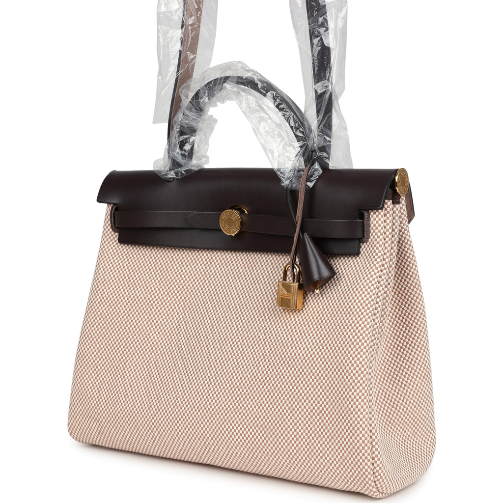 Hermès Herbag Zip PM 31 – Ecru & Beige