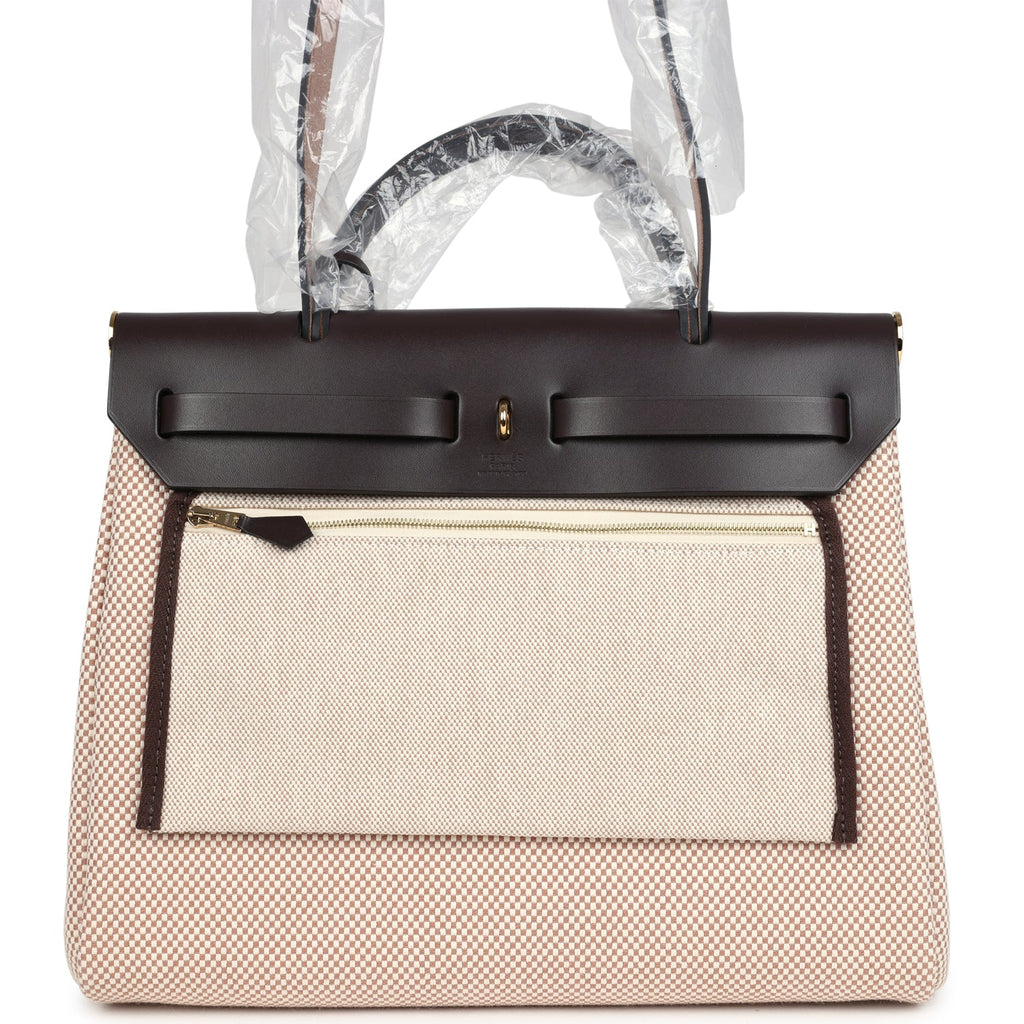 Hermès Herbag Zip PM 31 – Ecru & Beige