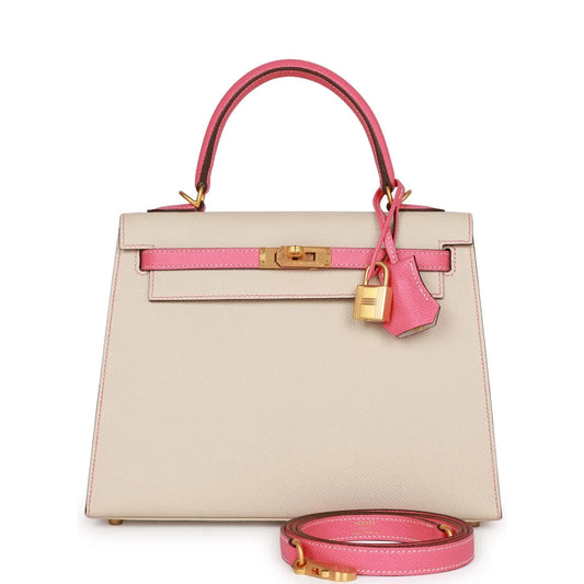 Hermès Special Order (HSS) Kelly Sellier 25 — Craie & Rose - Zeuskicks