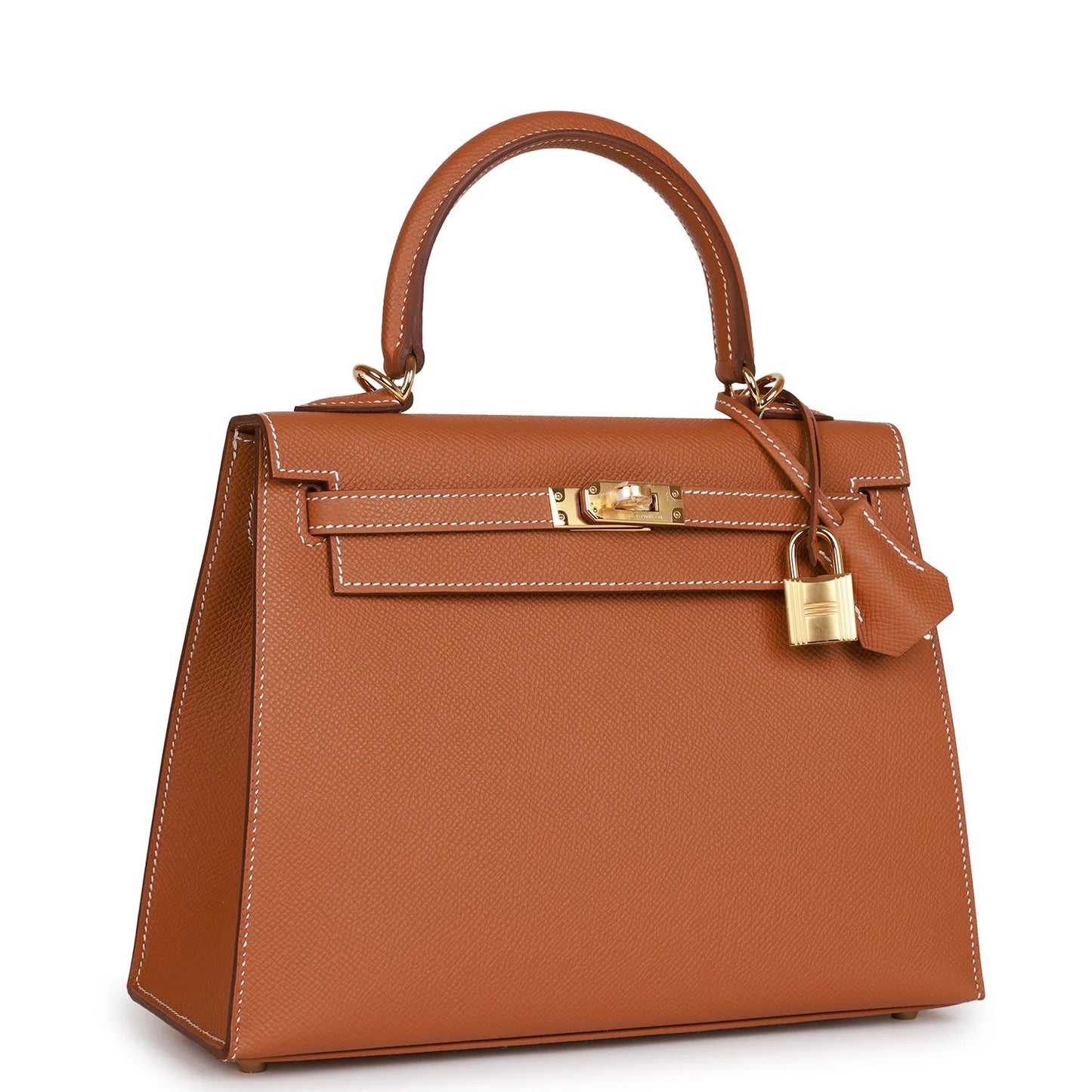 Hermès Kelly Sellier 25 in Gold Epsom Leather with Gold Hardware