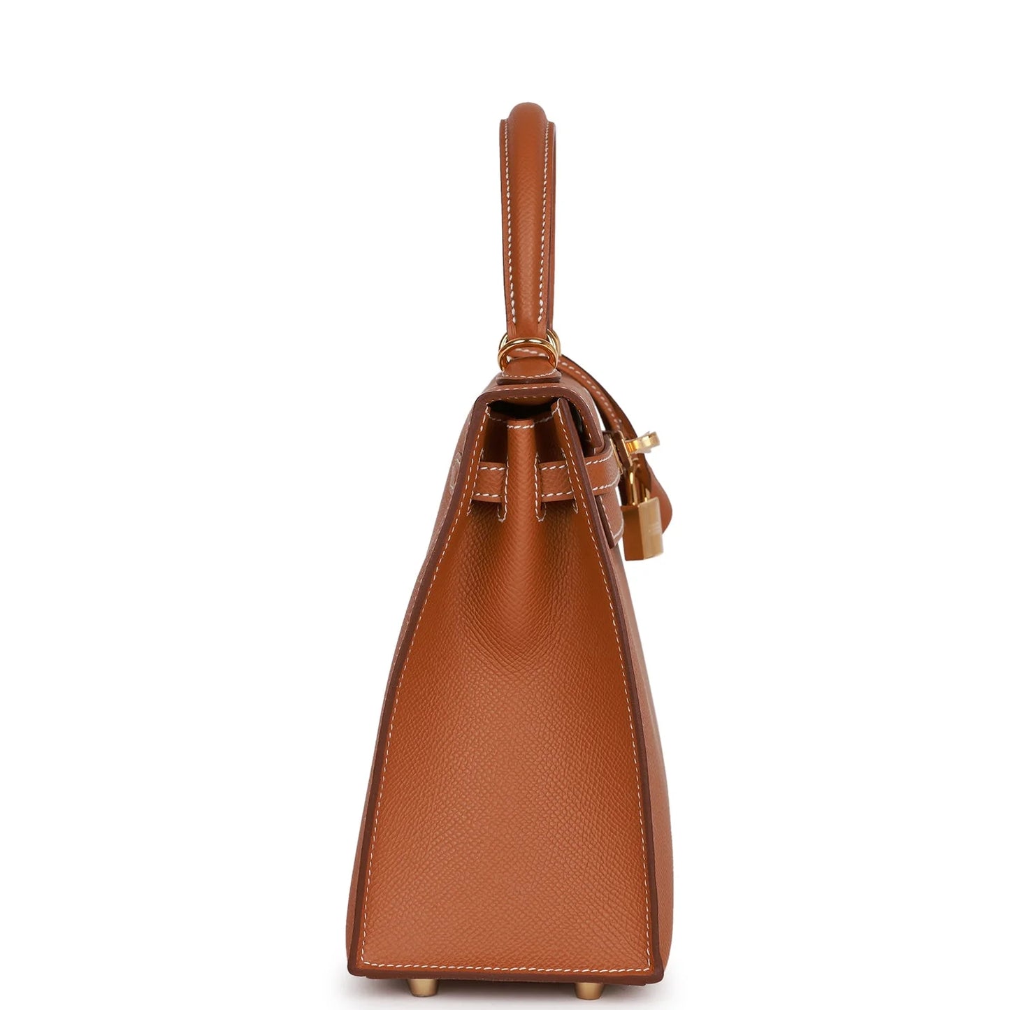 Hermès Kelly Sellier 25 in Gold Epsom Leather with Gold Hardware