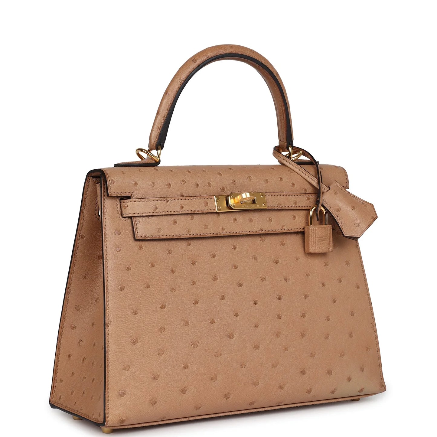Hermès Kelly Sellier 25 – Chai Ostrich Leather with Gold Hardware - Zeuskicks