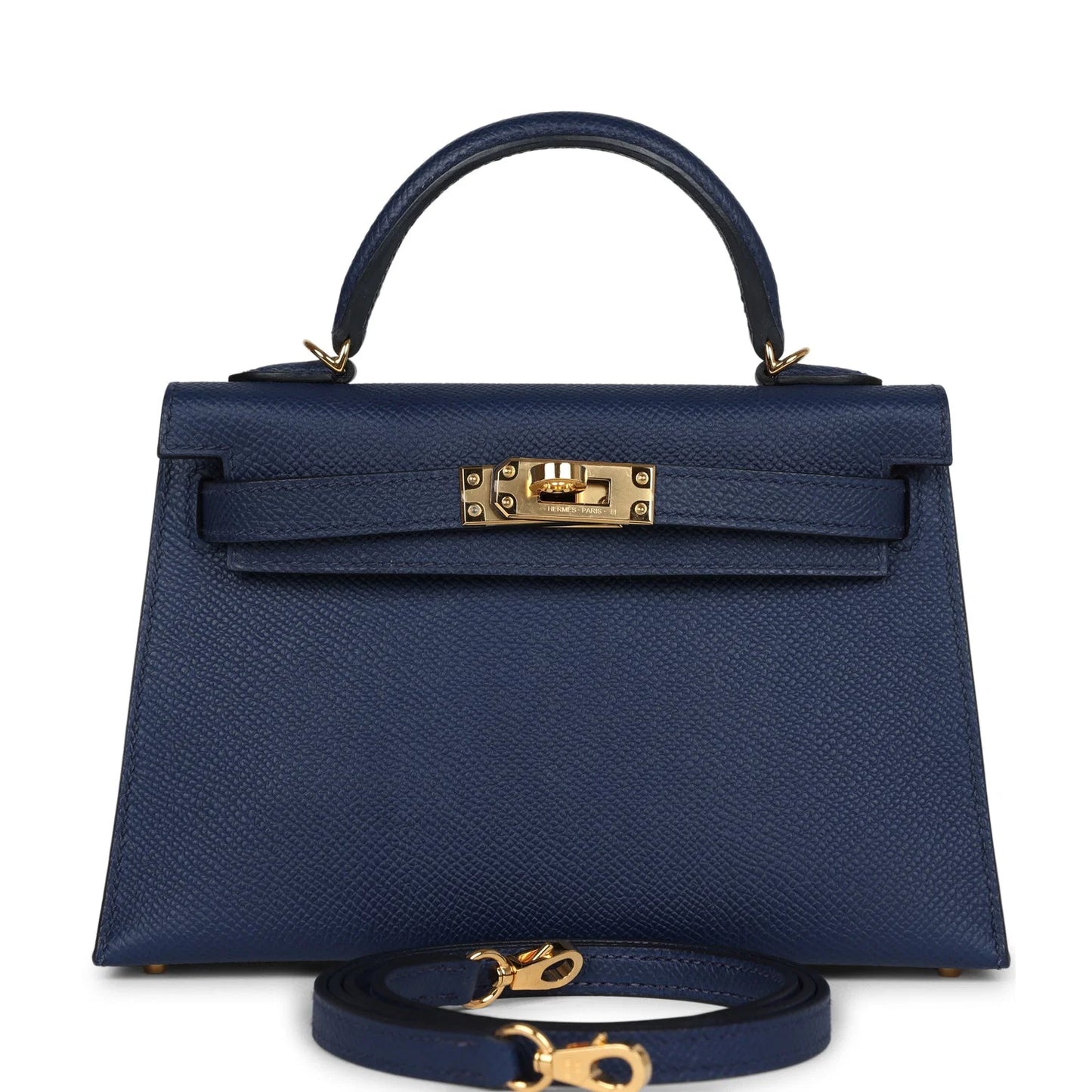 Pre-Owned Hermès Kelly Sellier 20 – Bleu Navy Epsom with Gold Hardware